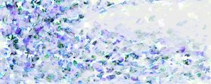 HANAMI 3 ROXO VERDE PANORAMICO, FLORAL ABSTRATO FLORES PÉTALAS ELEGANTE PINTURA