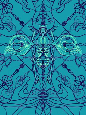 ARABESQUE BUG BLUE