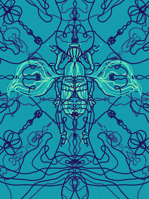 ARABESQUE BUG BLUE