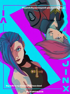 FANART - JINX E VI ARCANE