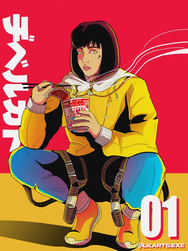RETRO ART, CUP NOODLES
