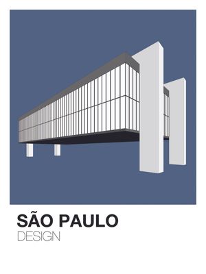 SÃO PAULO DESIGN-ARTE MASP AZUL