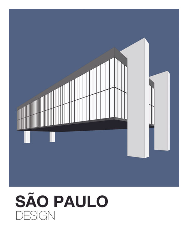 SÃO PAULO DESIGN-ARTE MASP AZUL