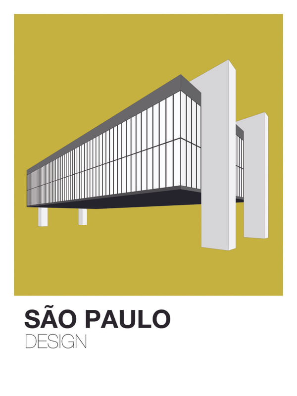 SÃO PAULO DESIGN-ARTE MASP AMARELO