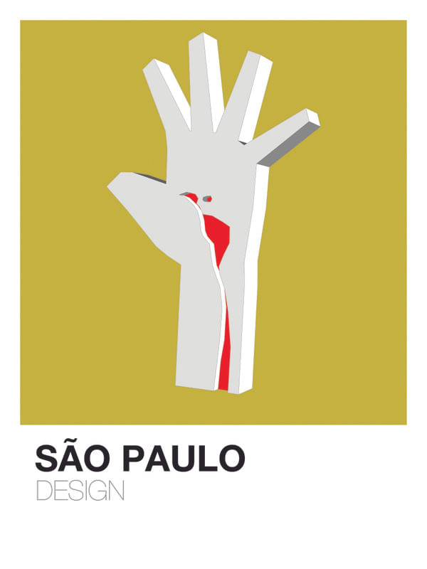 SÃO PAULO DESIGN-ARTE MONUMENTO MÃO AMARELO