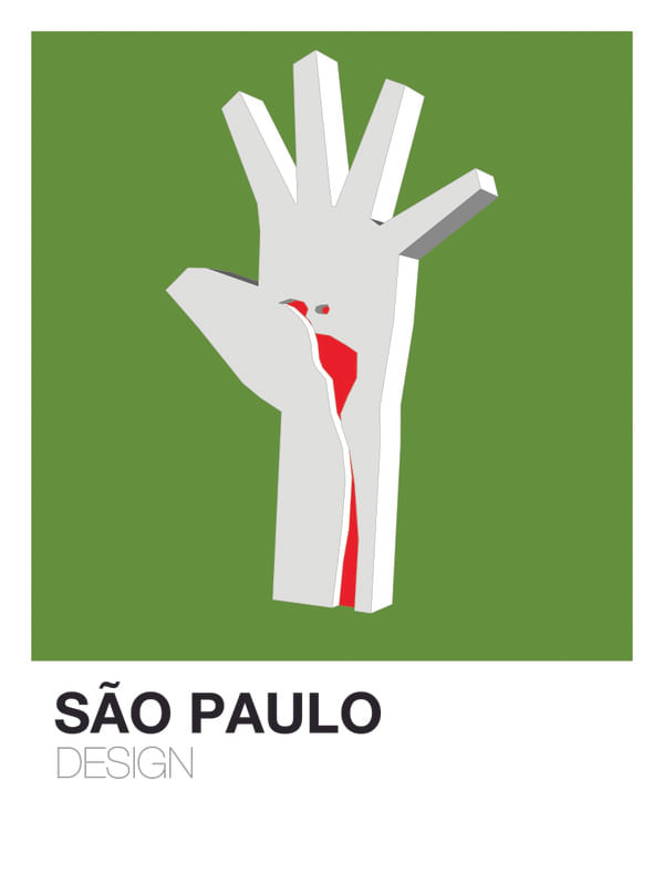 SÃO PAULO DESIGN-ARTE MONUMENTO MÃO VERDE