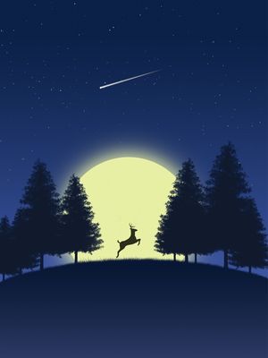 A LUA E O CERVO