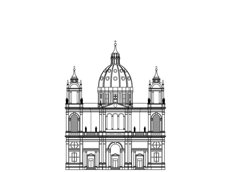 PORTO ALEGRE ILUSTRADA - CATEDRAL METROPOLITANA III