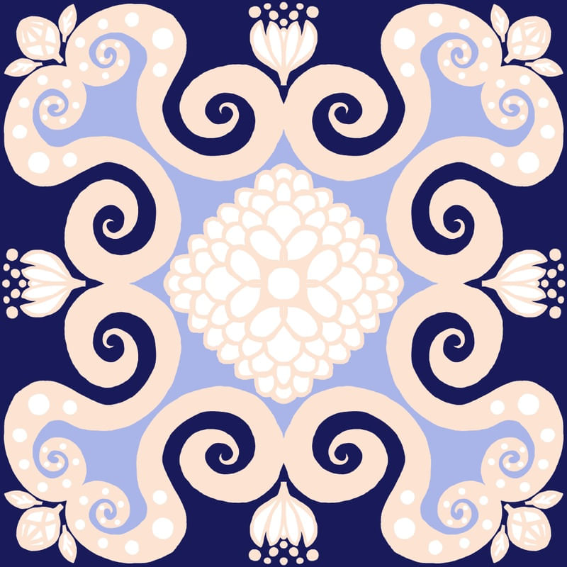 TILE VENEZA NAVY