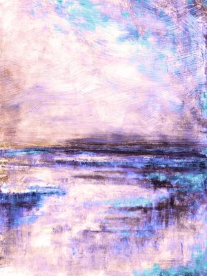 HALCYON 4, COLORIDO ABSTRATO PAISAGEM NUVENS ORGANICO PINTURA