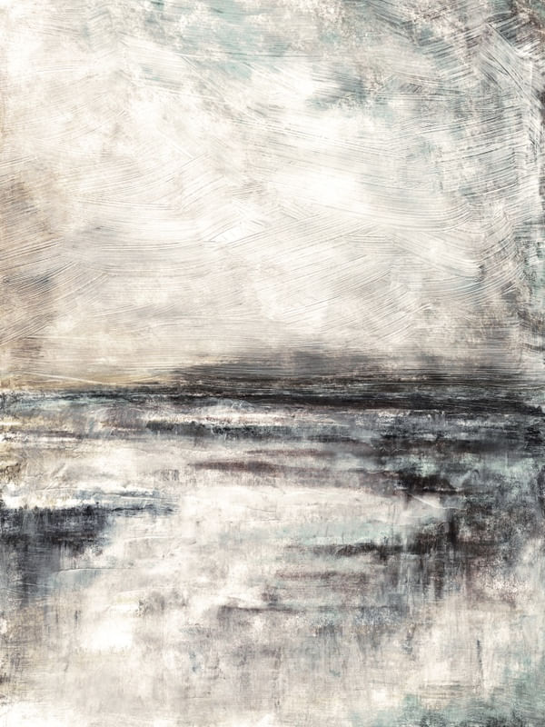 HALCYON 8, NEUTRO ABSTRATO PAISAGEM NUVENS ORGANICO PINTURA