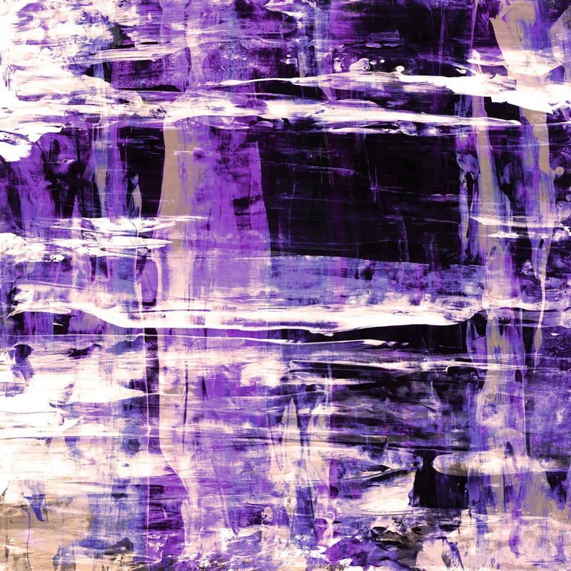 ABYSS 2 ROXO QUADRADO, ABSTRATO COLORIDO ORGANICO PINCELADAS PINTURA