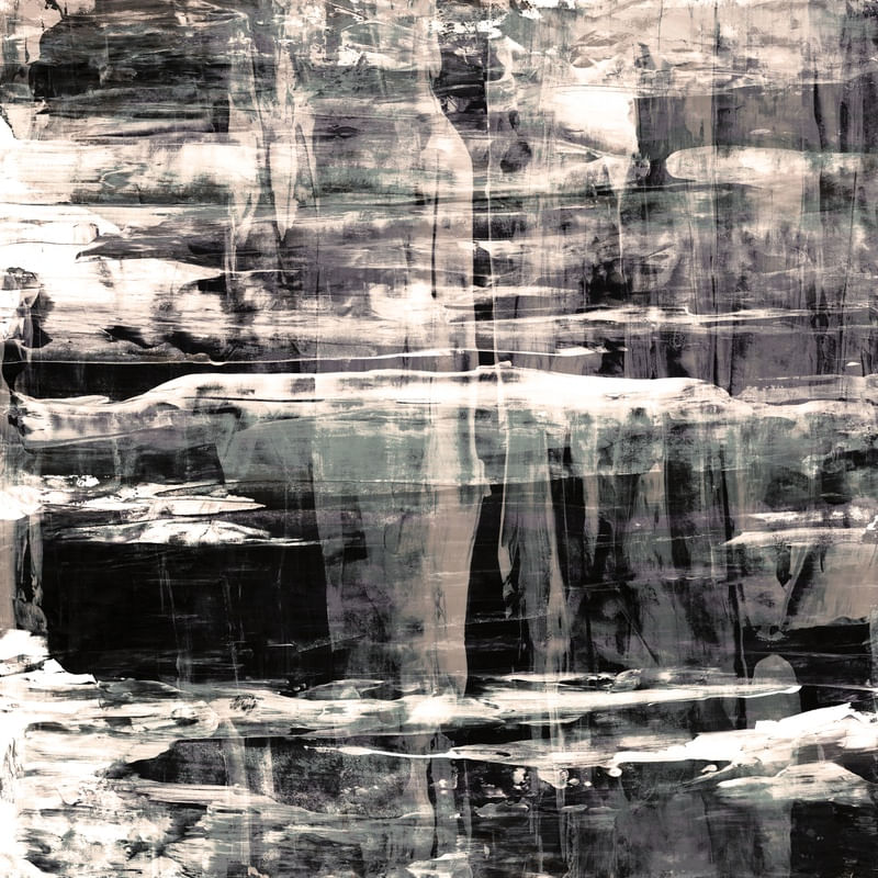 ABYSS 1 NEUTRO QUADRADO, ABSTRATO URBANO ORGANICO PINCELADAS PINTURA
