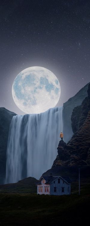 CACHOEIRA E A LUA