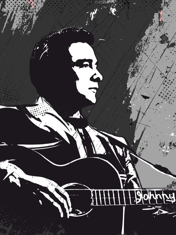 JOHNNY CASH BW