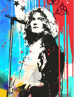 ROBERT PLANT POP ART