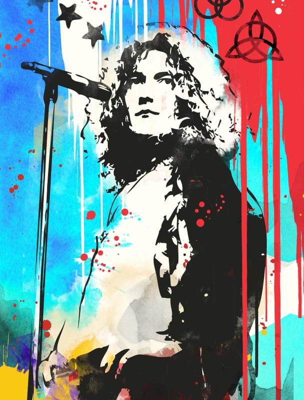 ROBERT PLANT POP ART