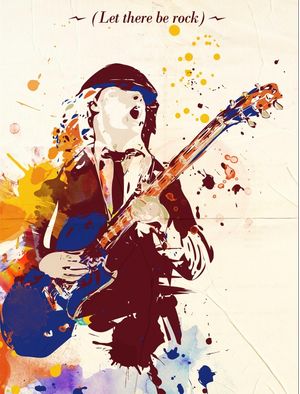ANGUS YOUNG POP ART