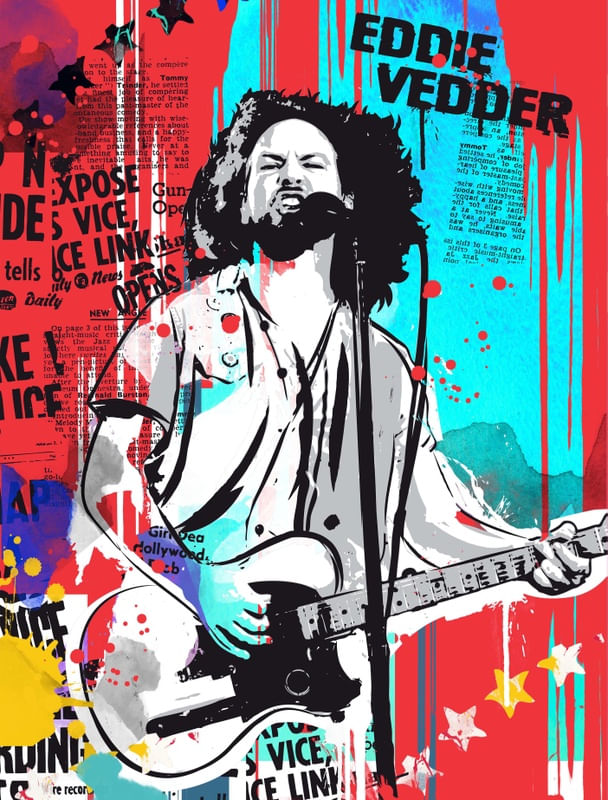 EDDIE VEDDER POP ART