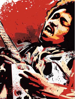 JIMI HENDRIX POP ART