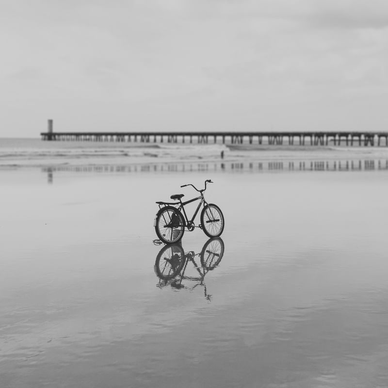 ANDAR DE BIKE NA MARÉ SECA