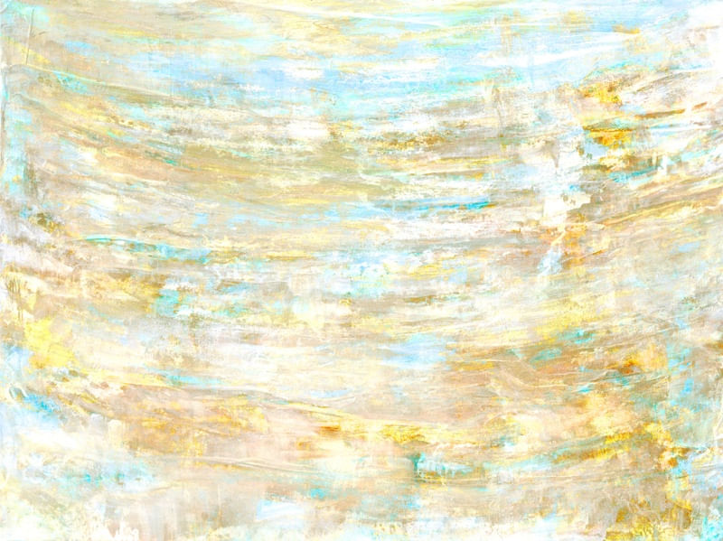 THE NITTY GRITTY PASTEL 3 AMARELO AGUA, CANDY ABSTRATO FLUXO ELEGANTE ORGANICO PINTURA