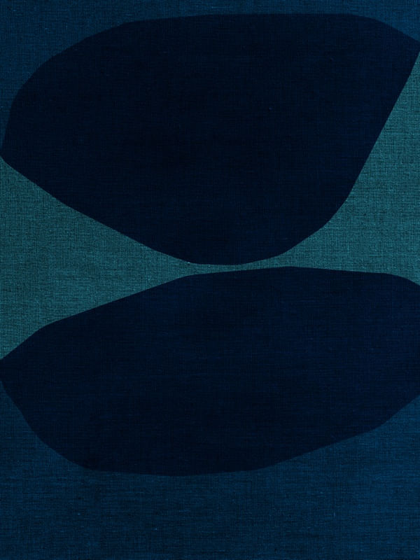 ABSTRACT ART PORTRAIT - BLUE AND GREEN V3