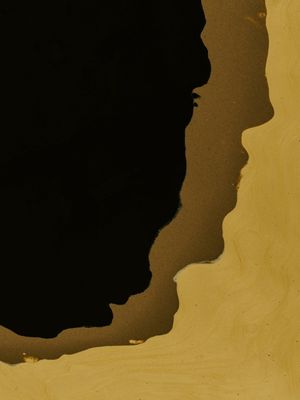 ABSTRATO AMARELO E PRETO