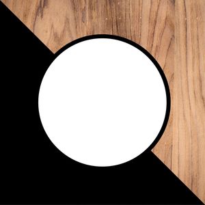 GEOMETRICO BLACK&WHITE WOOD 01 - POR PAULA NANI