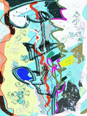ABSTRACT PAINTING - FINE ART #010