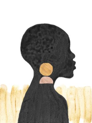 BLACK SILHOUETTE EARRINGS