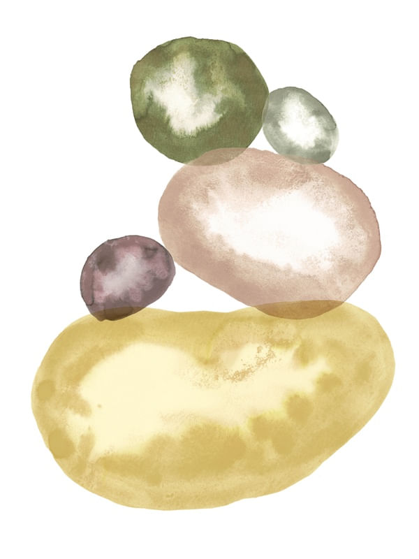 MULTI-COLORED BALANCING STONES
