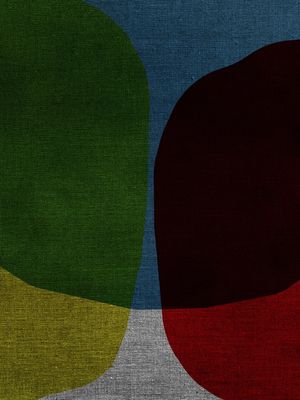 ABSTRACT ART PORTRAIT - RED AND YELLOW V5