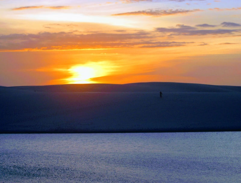 PÔR DO SOL EM LENÇOIS