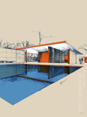 MIES VAN DER ROHE 1 POR CARLOS IGLESIAS 90X120