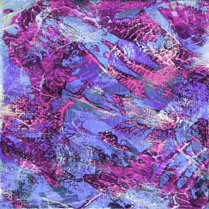 LIFE AQUATICA 7 ROXO, ORGANICO TEXTURIZADO ABSTRATO PINTURA