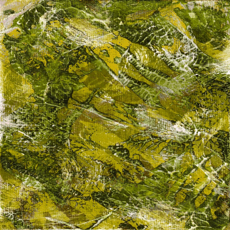 LIFE AQUATICA 10 VERDE ABACATE, ORGANICO TEXTURIZADO ABSTRATO PINTURA