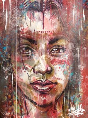 MULHER INDIGENA GRAFF