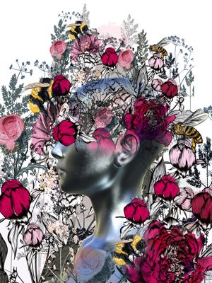 FLORAL PRATEADO DS
