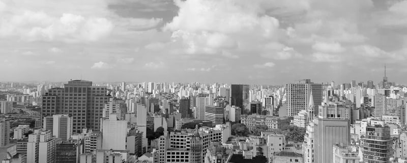 SÃO PAULO PRETO E BRANCO PANORÂMICA
