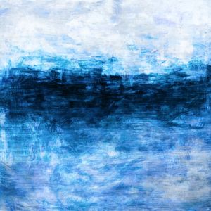 ODYSSEY 6 QUADRADO, ABSTRATO OCEANO MARE COLORIDO PINTURA