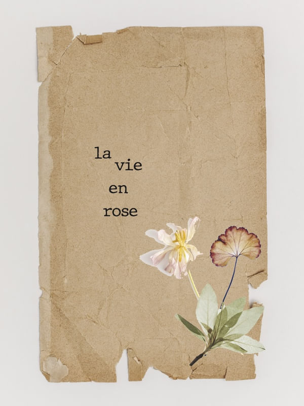 LA VIE EN ROSE TYPEWRITER