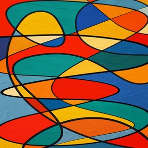 ABSTRATO COLORFUL - 19A - Q