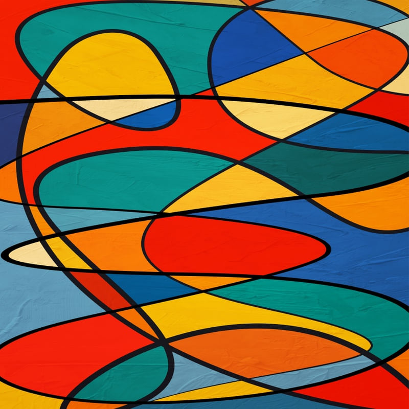 ABSTRATO COLORFUL - 19A - Q