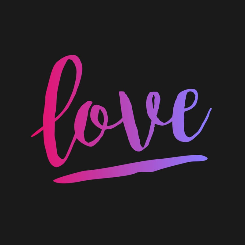 LOVE - GRADIENTE DE COR