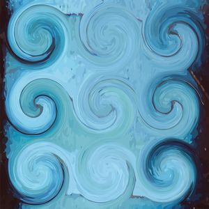 ABSTRATO ESPIRAL AZUL