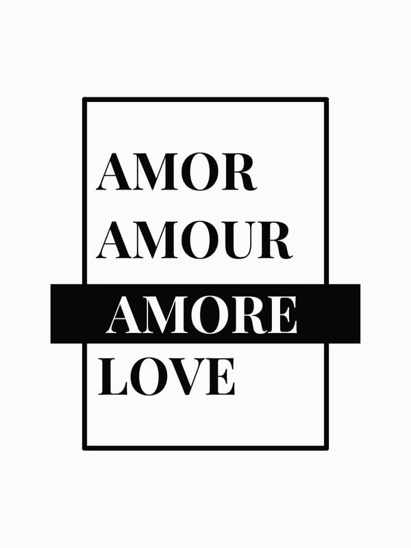 AMOR AMOUR AMORE LOVE- AMOR EM TODAS AS LÍNGUAS