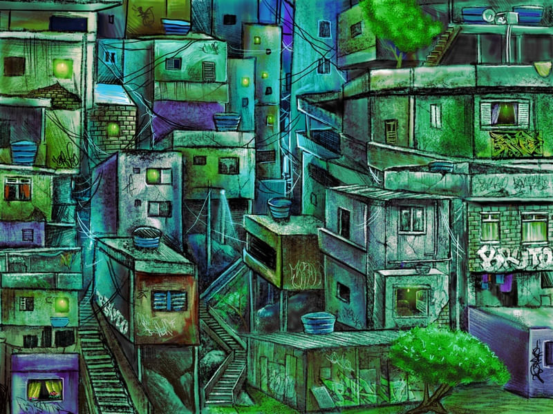RIO FAVELA GRAFF 1