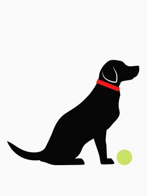 CACHORRO PRETO SILHUETA