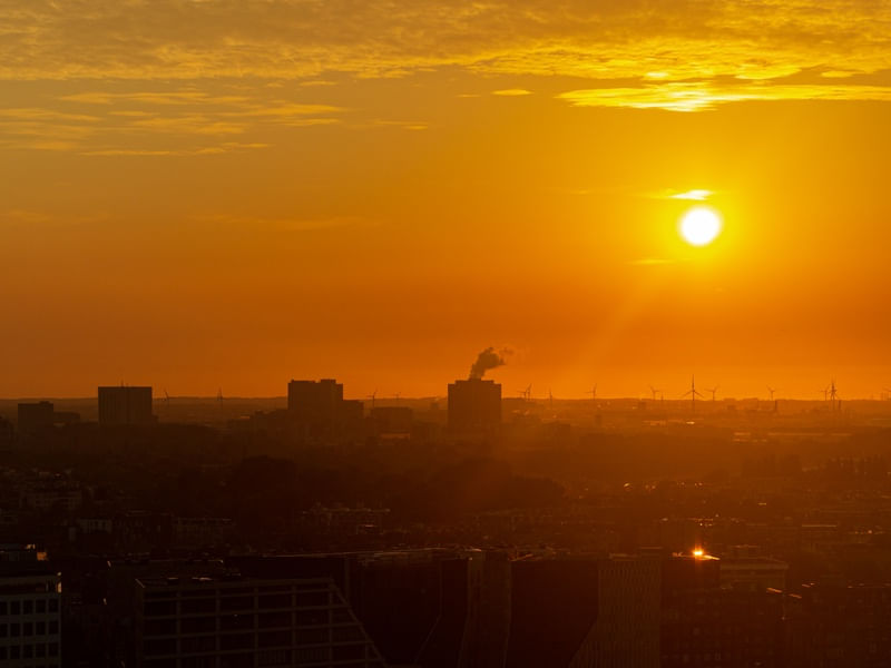 PÔR DO SOL EM AMSTERDÃ - PAISAGEM